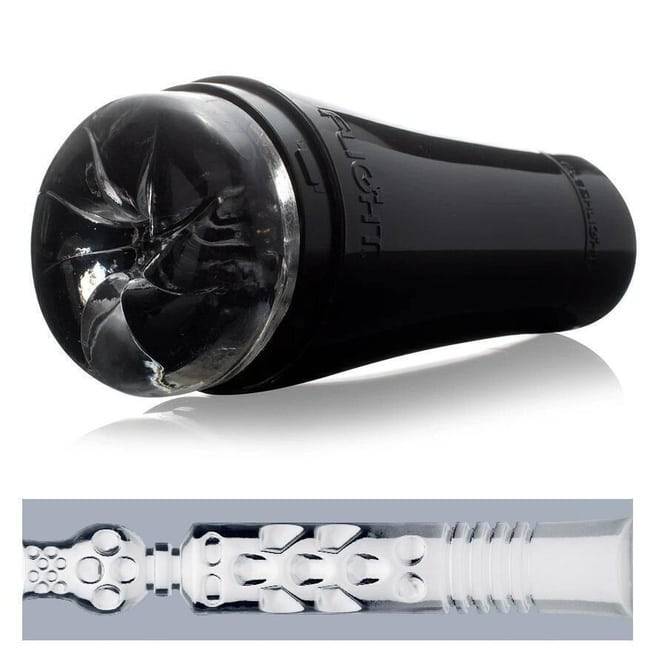 Masturbator Fleshlight Flight Pilot đen siêu thực 20cm