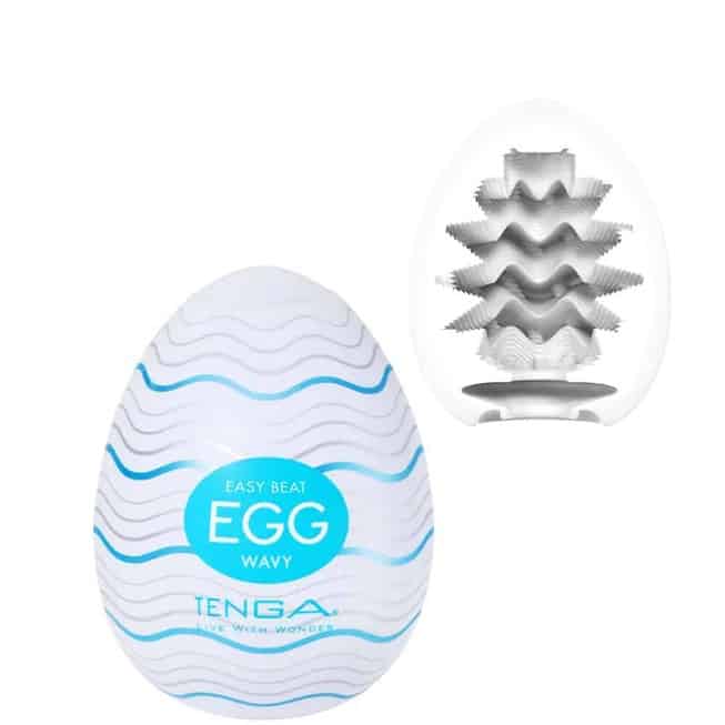 Tenga Egg Wavy Trắng Sóng Siêu Mềm Nhỏ Giọt Thỏa Mãn
