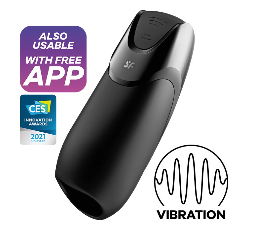 Satisfyer Nam Masturbator Rung 17.2cm Siêu Thủy Bằng
