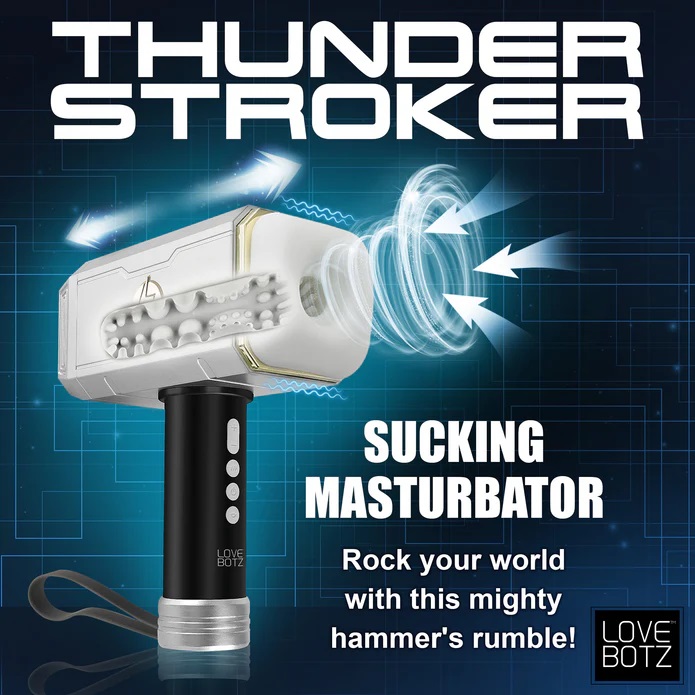 Búa Rung LoveBotz Thor Trắng 23cm Đỉnh Cao Mạnh