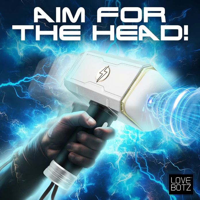 Búa Rung LoveBotz Thor Trắng 23cm Đỉnh Cao Mạnh