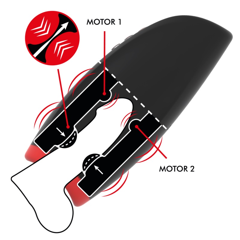 Jamyjob Novax Rung TPE Đen 19.7cm Tây Ban Nha Đỉnh