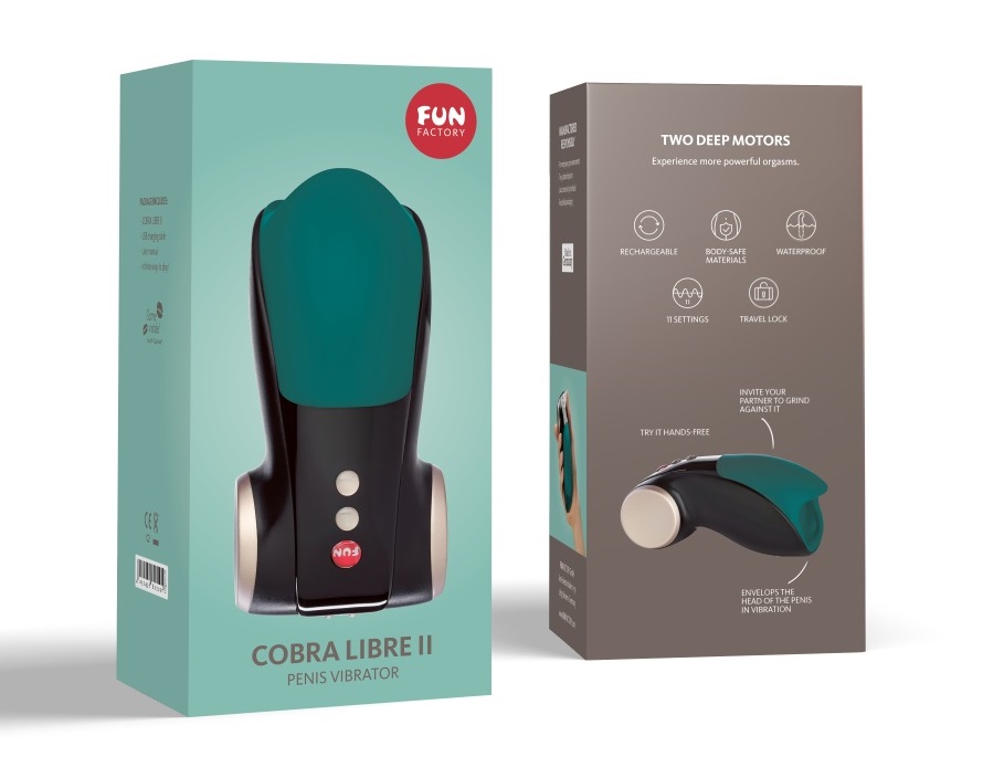 Cobra Libre II Fun Factory Xanh Dương Massage Dương Vật