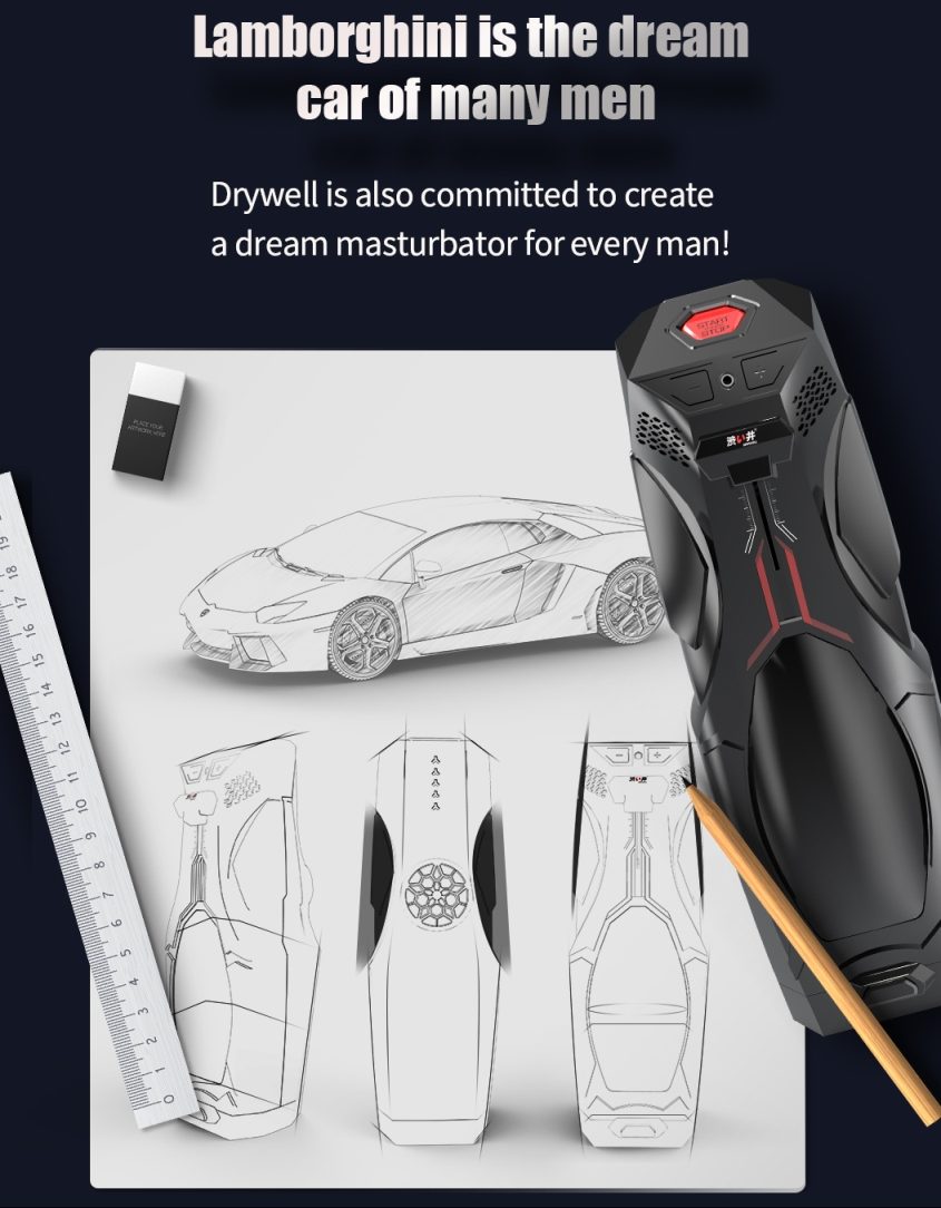 Drywell Lamborghini Cup Đen Auto Rung Siêu