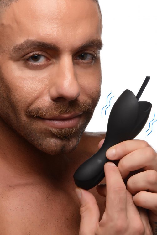 Trinity Vibes Glans Urethral Rung Đen Siêu Mạnh Nam Sướng