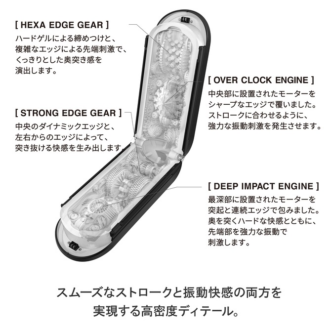 Tenga Flip Zero Gravity Rung Đen Siêu Mạnh