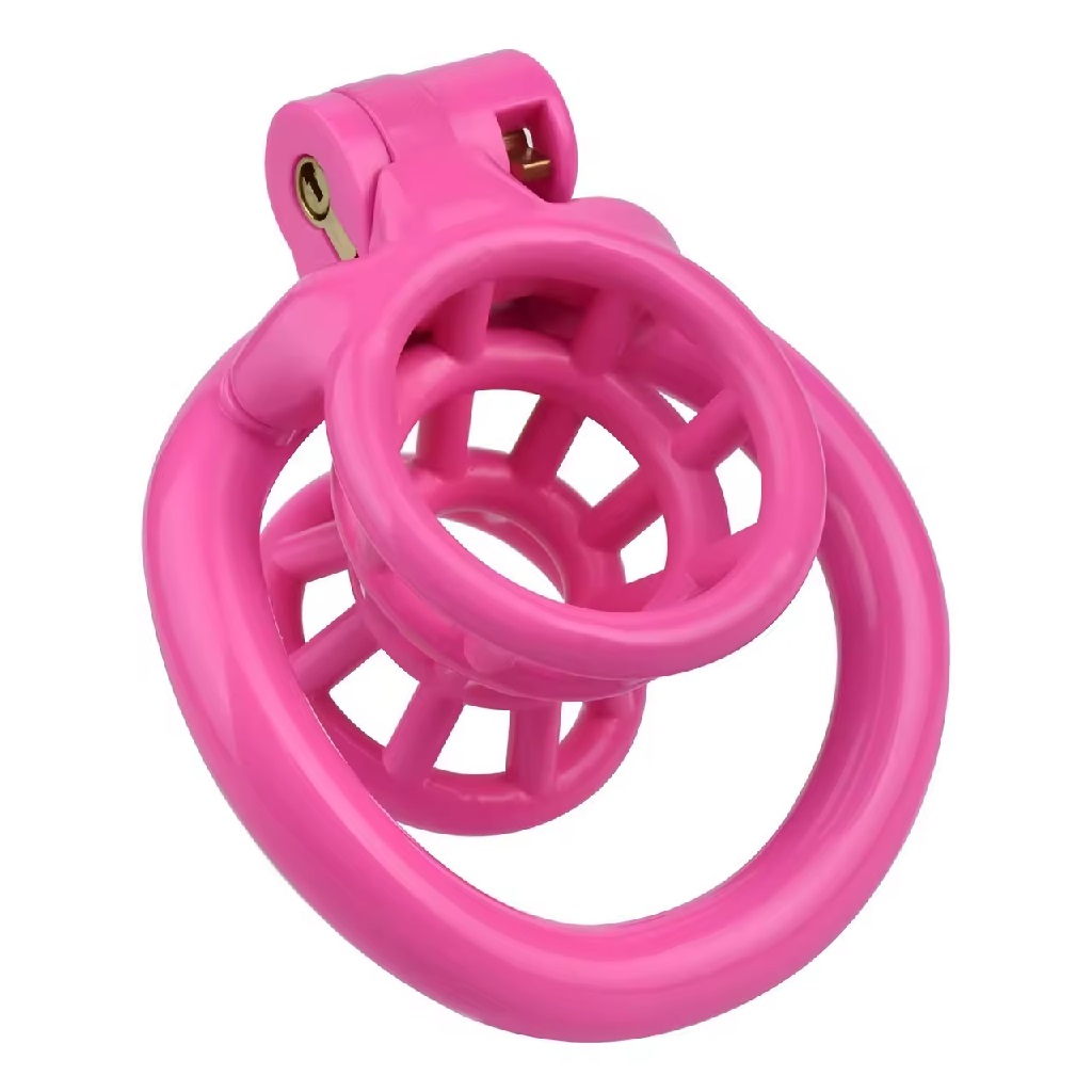 FAAK Chastity Lock Nhựa Nam Hồng Siêu Khóa Chặt 