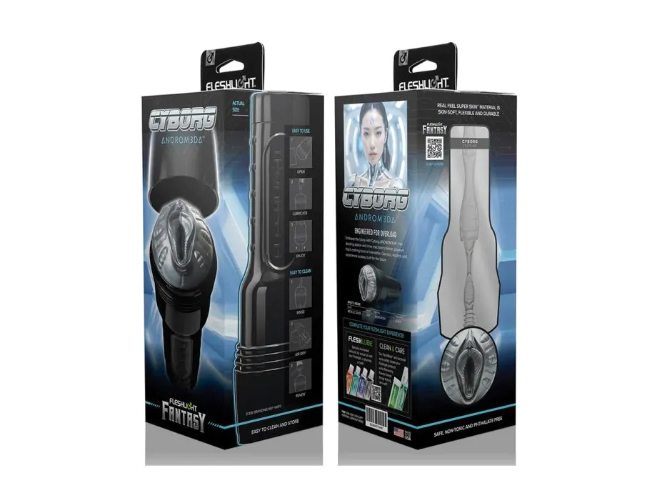 Fleshlight Cyborg ANDROM3DA Mô Phỏng Siêu Thực 10 Inch
