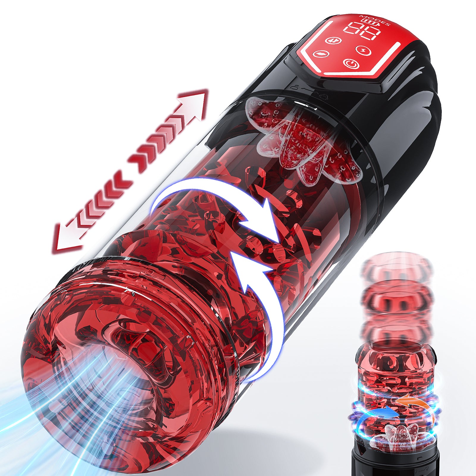 Blowjob Machine Quay Mút Liếm 5 Chế Độ Mạnh 