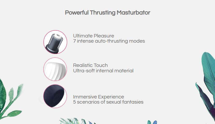Svakom Alex Masturbator Đẩy 7 Chế Độ Mạnh