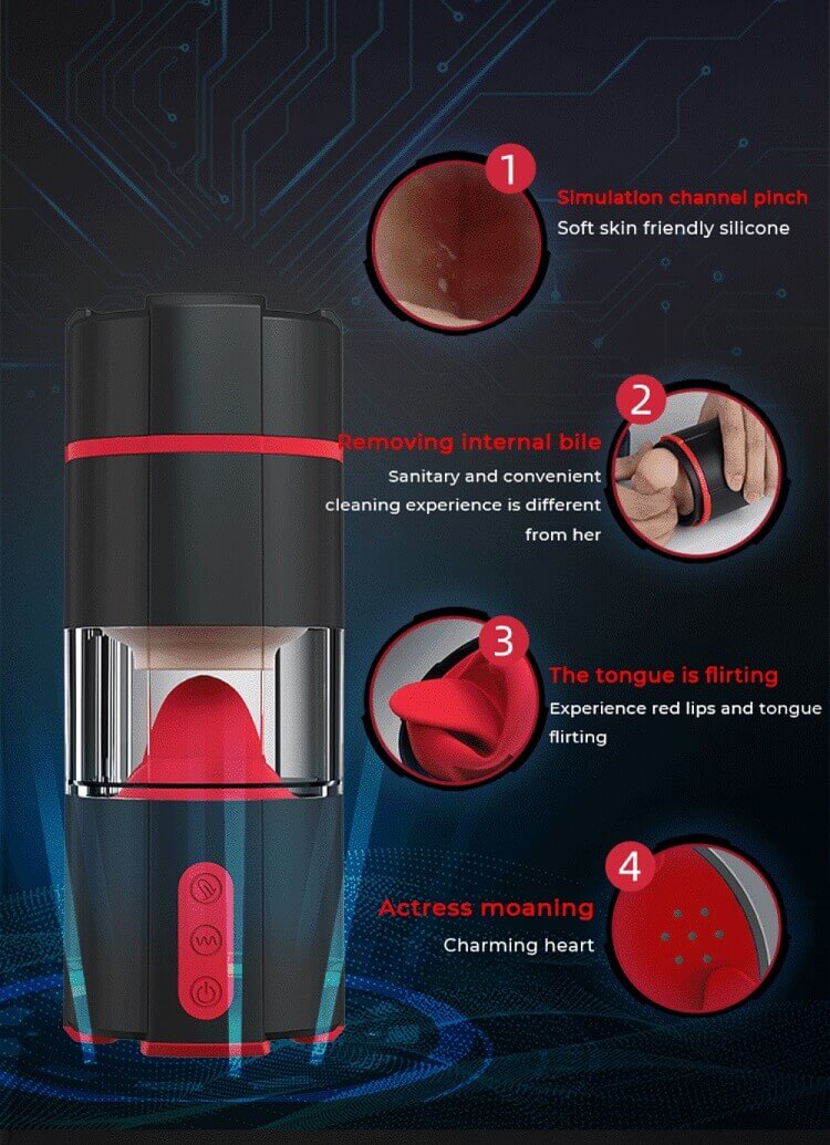 Galaku Dream Lover Lưỡi Liếm Rung Unisex Thực Tế