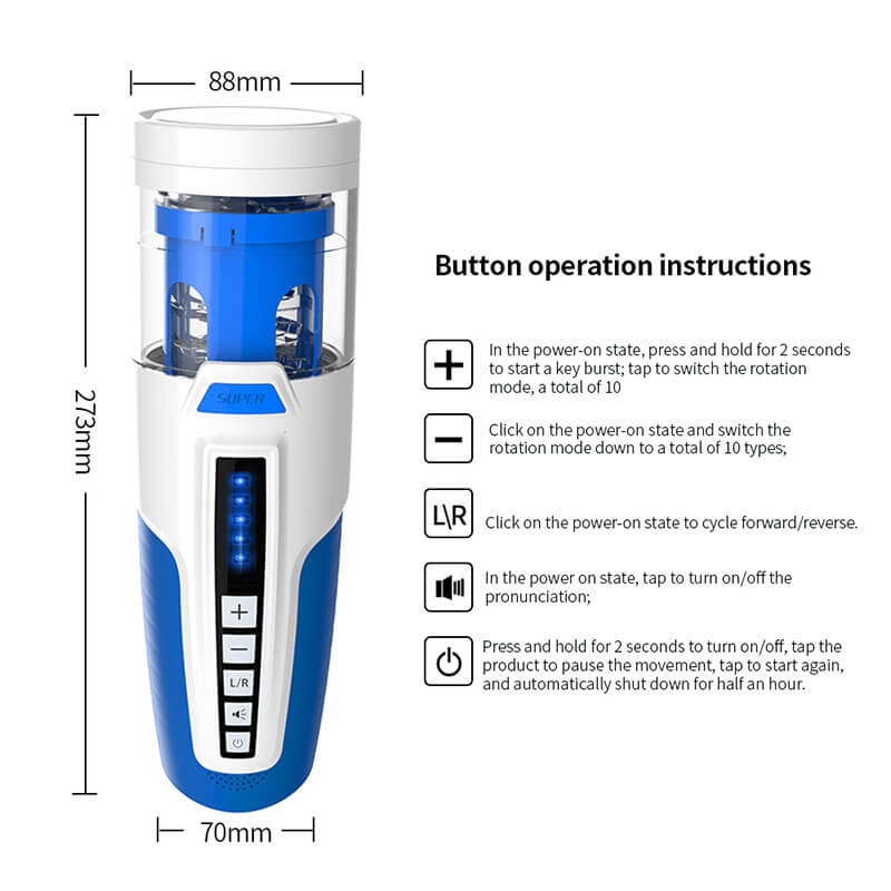 Leten Whirlpool Cup Oral Mô Phỏng Mạnh
