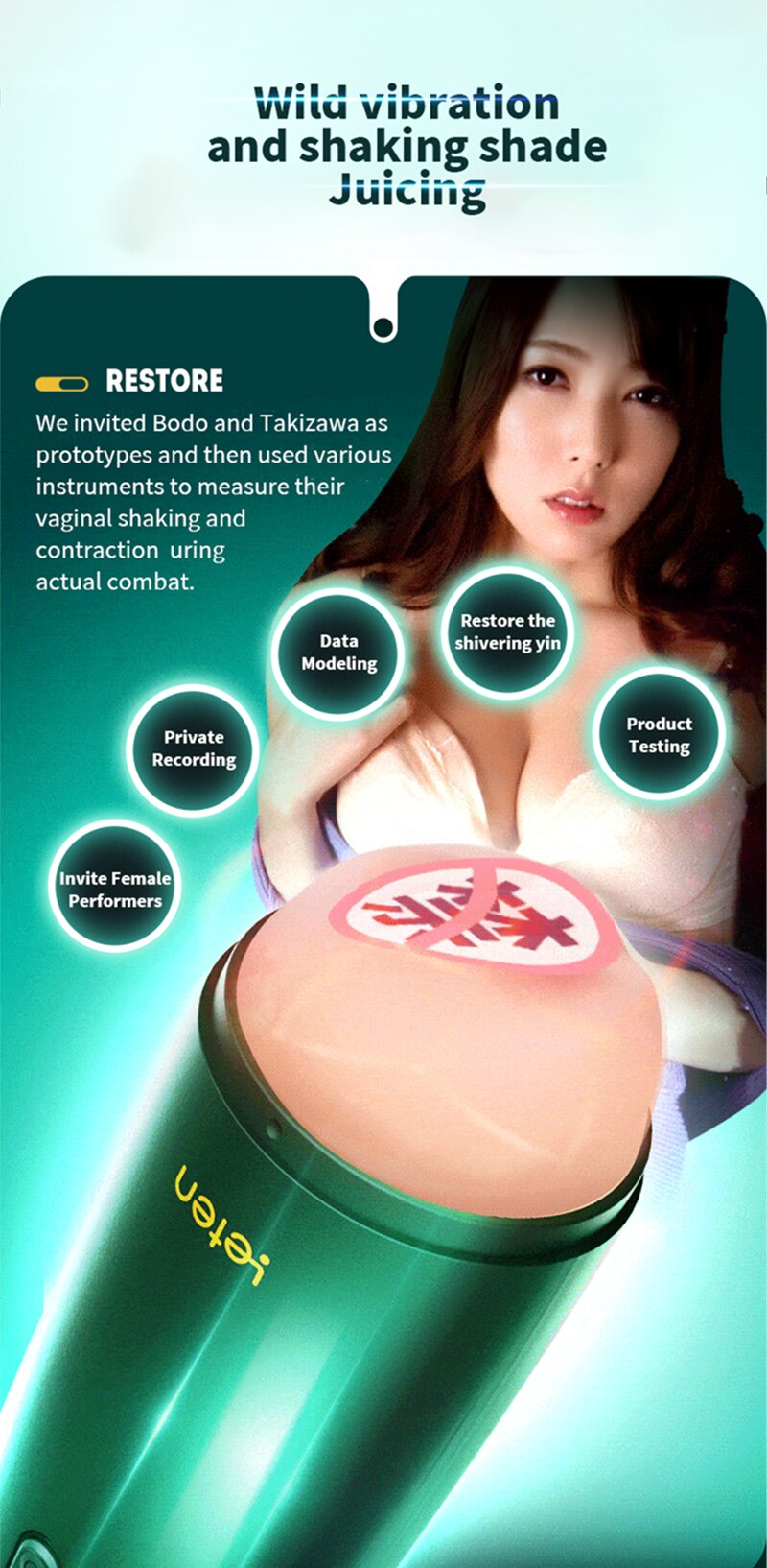 Leten Birds Cốc Nam Hút Âm Đạo Thật Diễn Viên