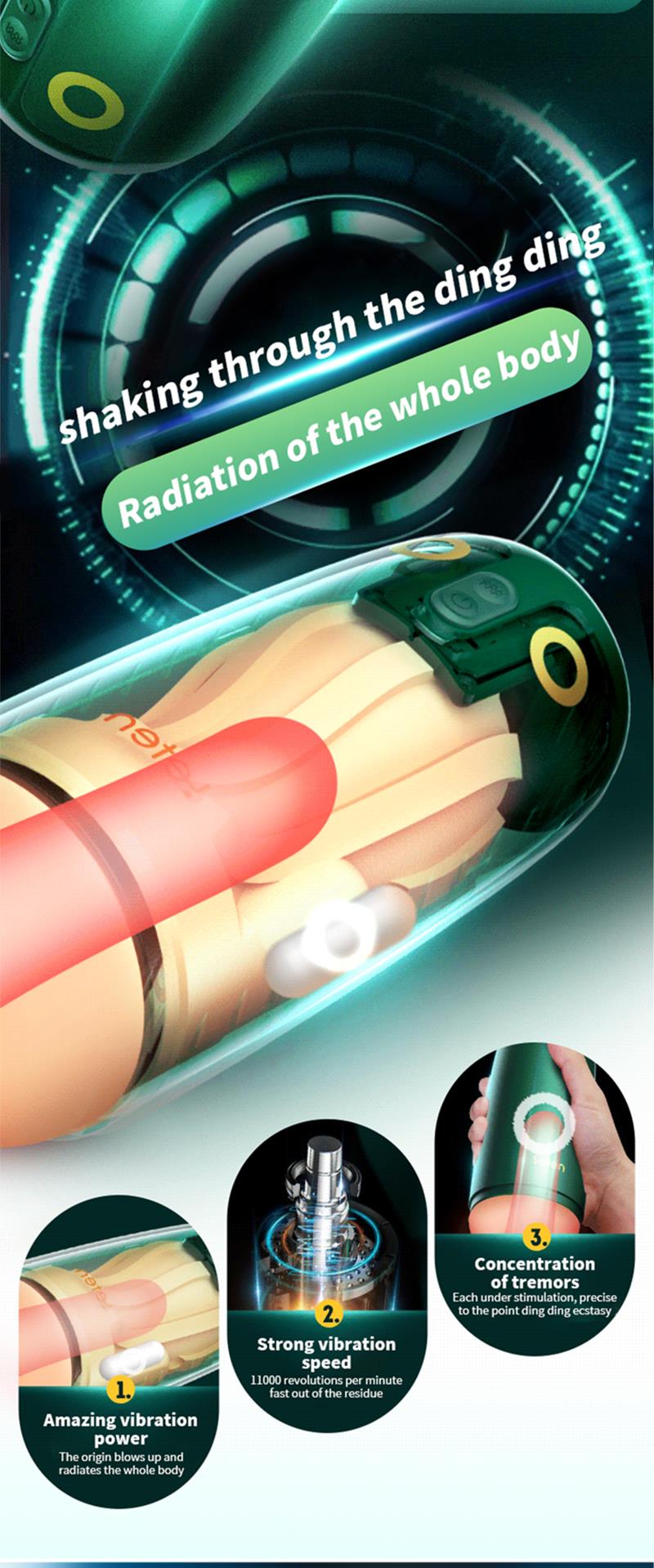 Leten Birds Cốc Nam Hút Âm Đạo Thật Diễn Viên