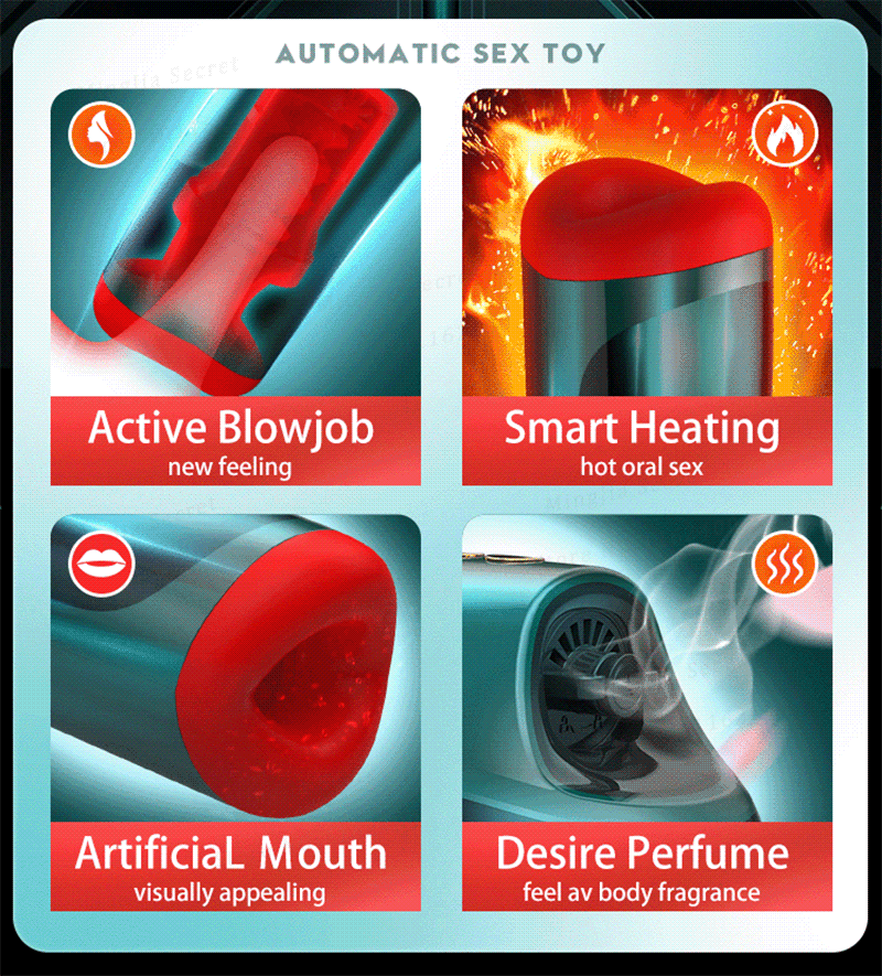 Leten Cup Oral Tự Động Hút Nóng Sâu Siêu Thực