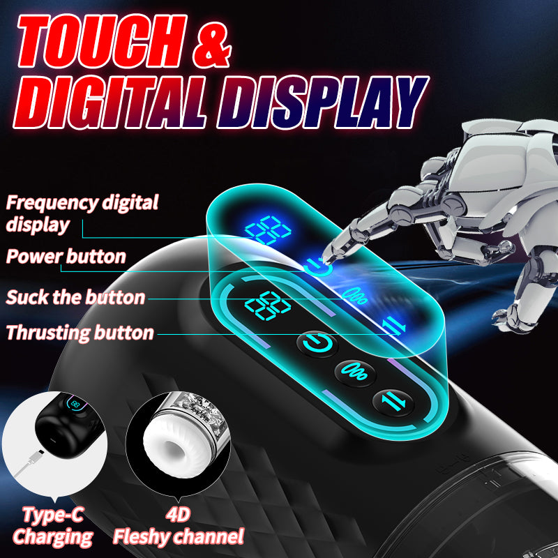 Cốc Thủ Dâm 3in1 Quay Hút 9 Chế Độ Mạnh 2024