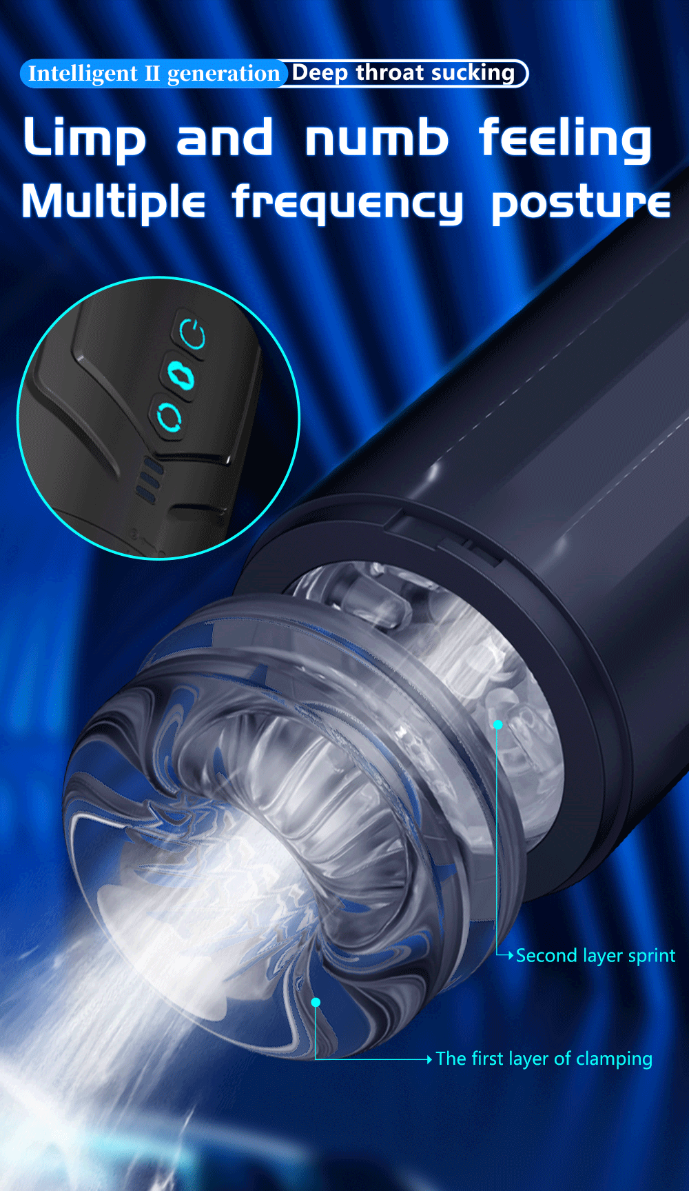Máy Tự Sướng 2in1 Quay Hút Telescopic Đỉnh