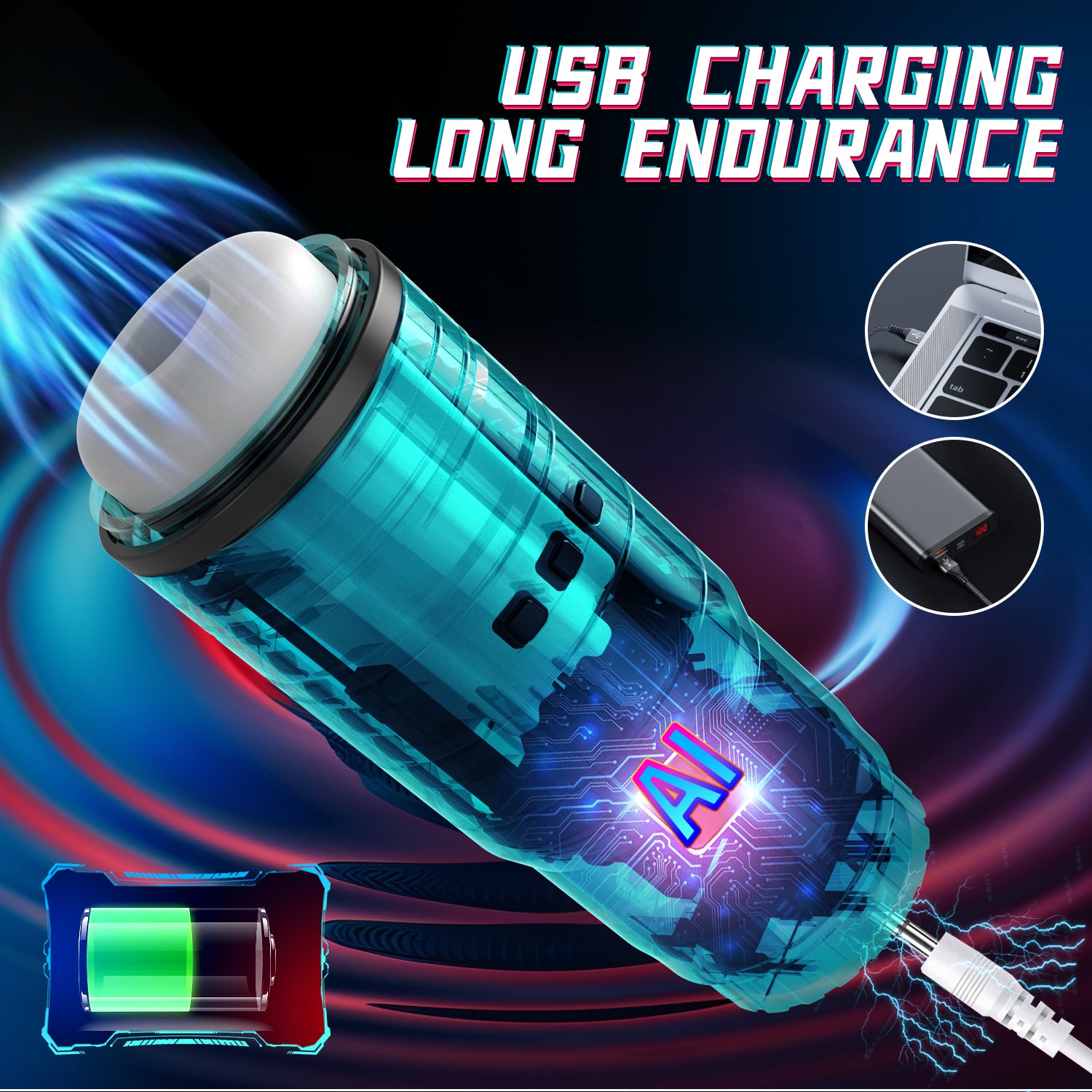 Cốc Nam 3in1 Thụt Hút Nóng Rung Tự Động