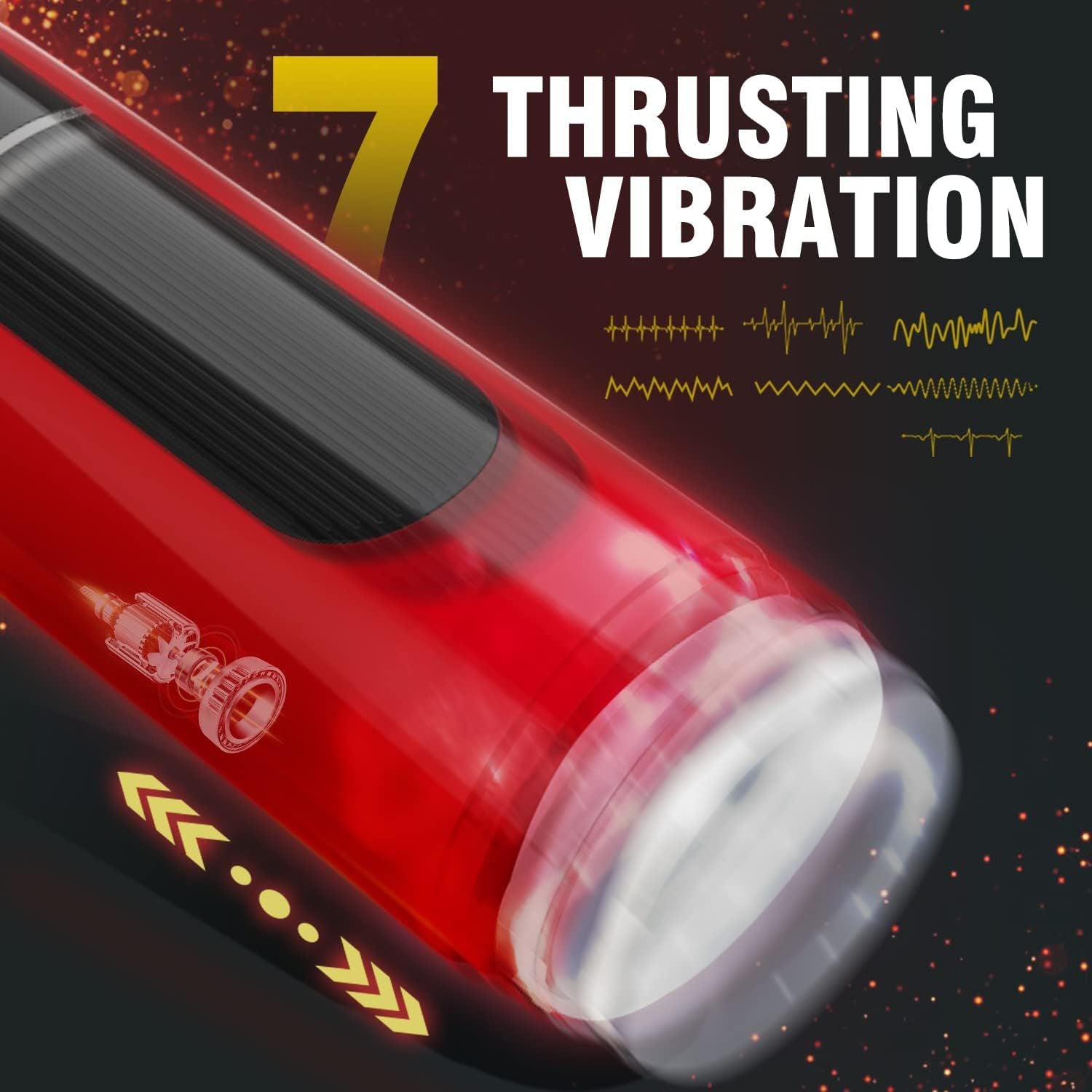 Masturbator Hannibal Tự Động 7 Rung 7 Thu Hút