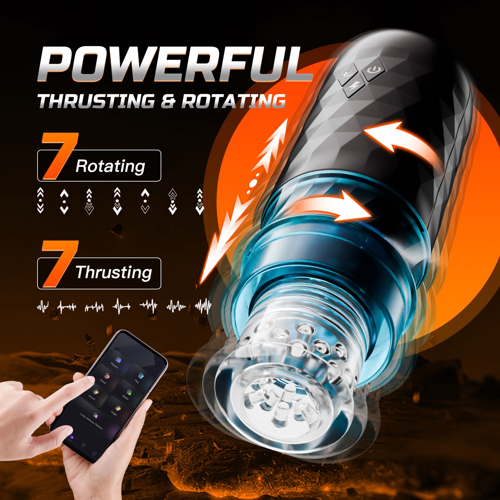 HANNIBAL Masturbator App Tự Động Đa Năng Nam Giới