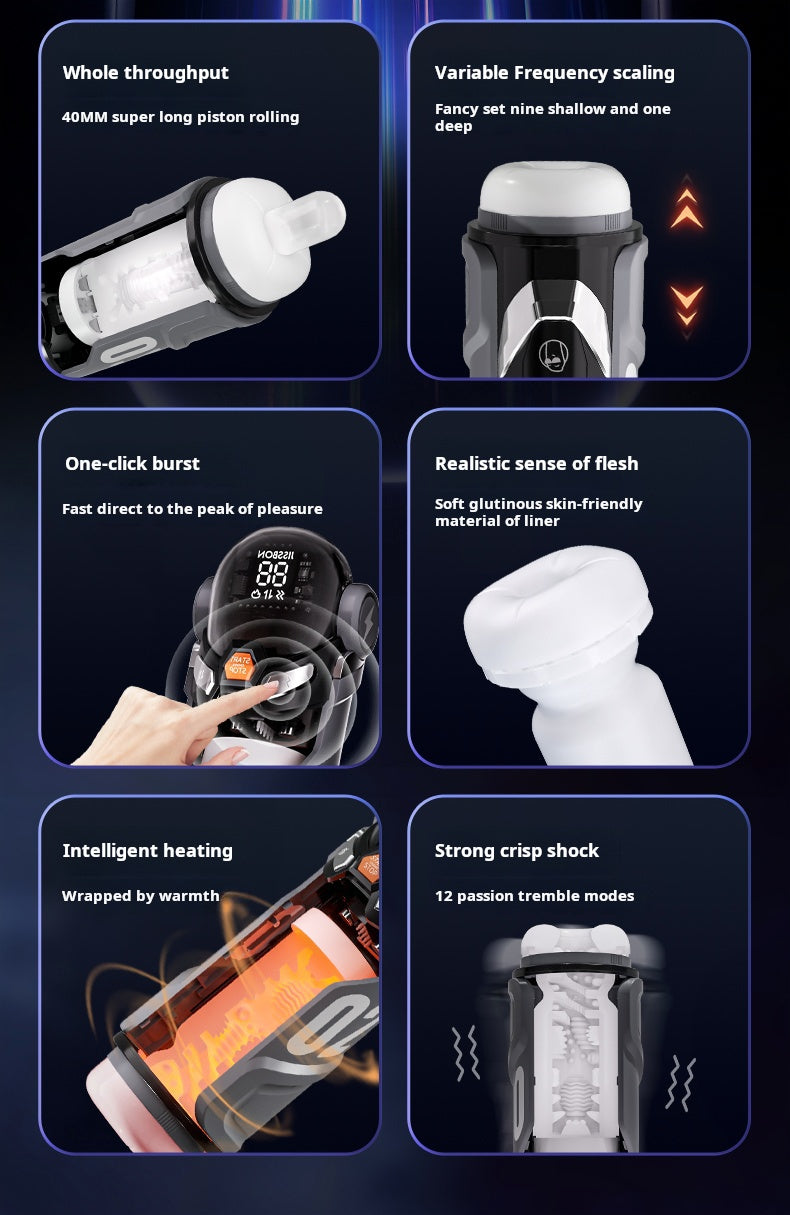 Jissbon Storm Ji Pro Nam Tự Động Rung 6 Chế Độ Đỉnh Cao