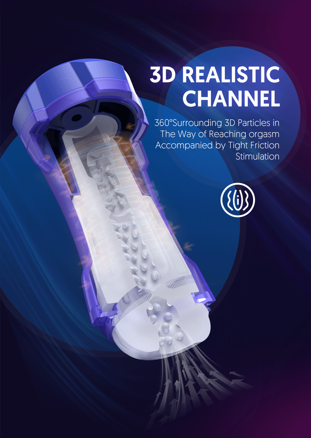 JISSBON cốc tự sướng 8 chế độ nhiệt rung siêu thực