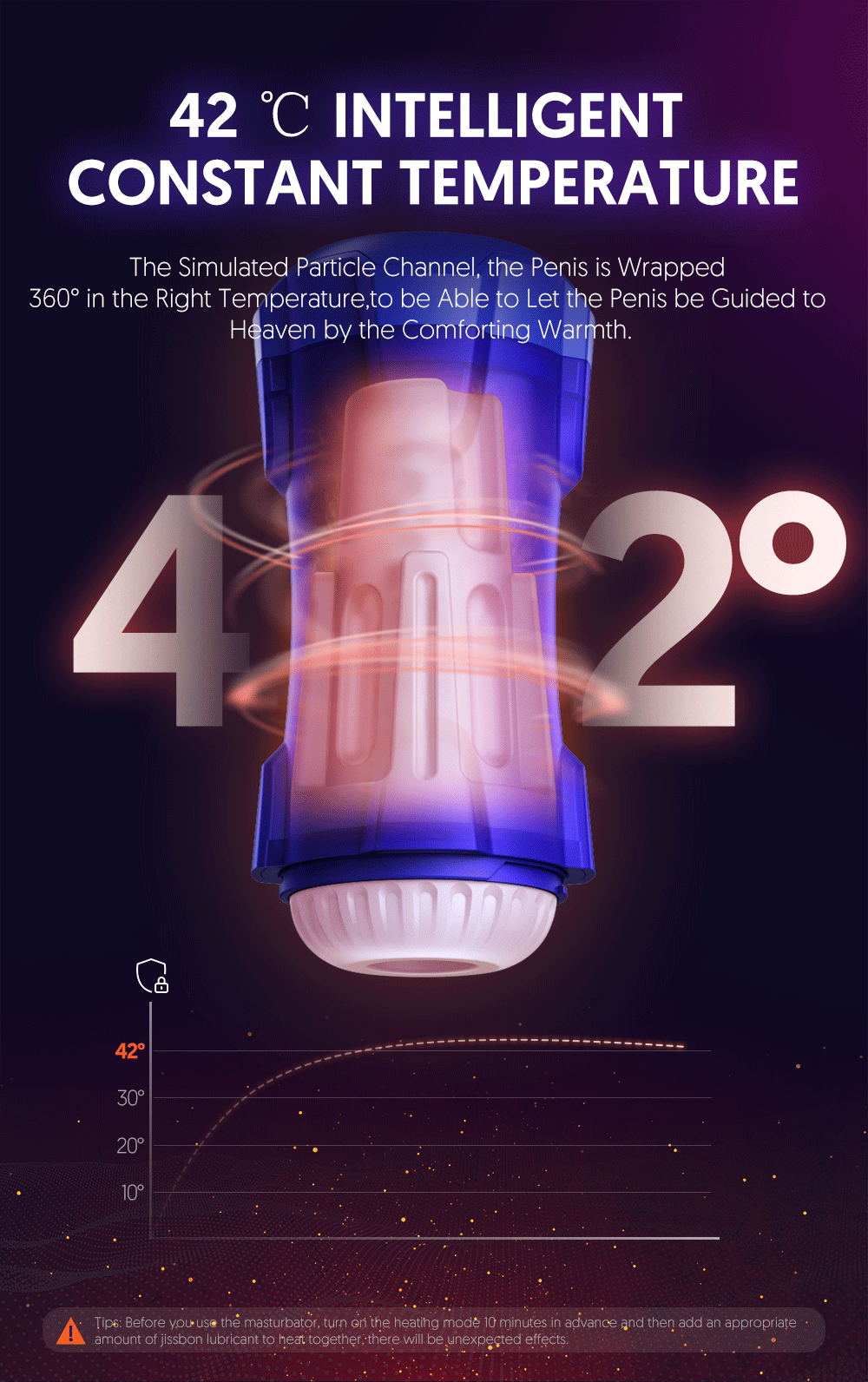 JISSBON cốc tự sướng 8 chế độ nhiệt rung siêu thực