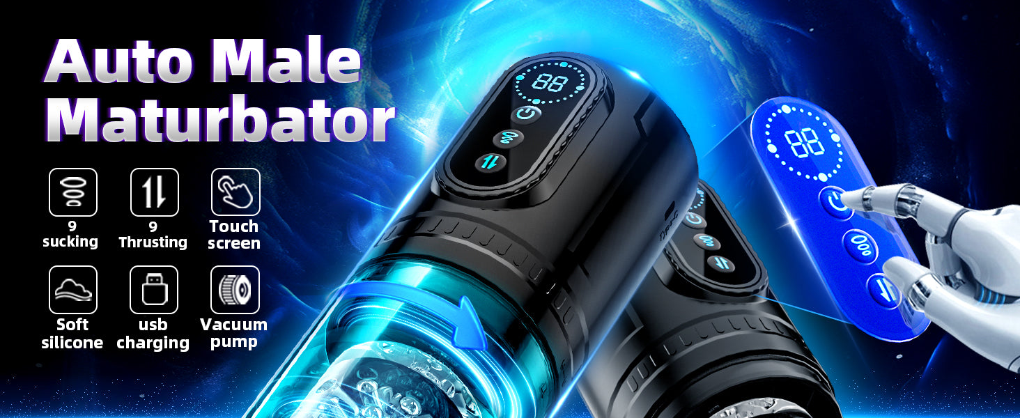 Cốc Tự Động Nam Hút Đẩy 9 Mode Masturbator Siêu Sướng