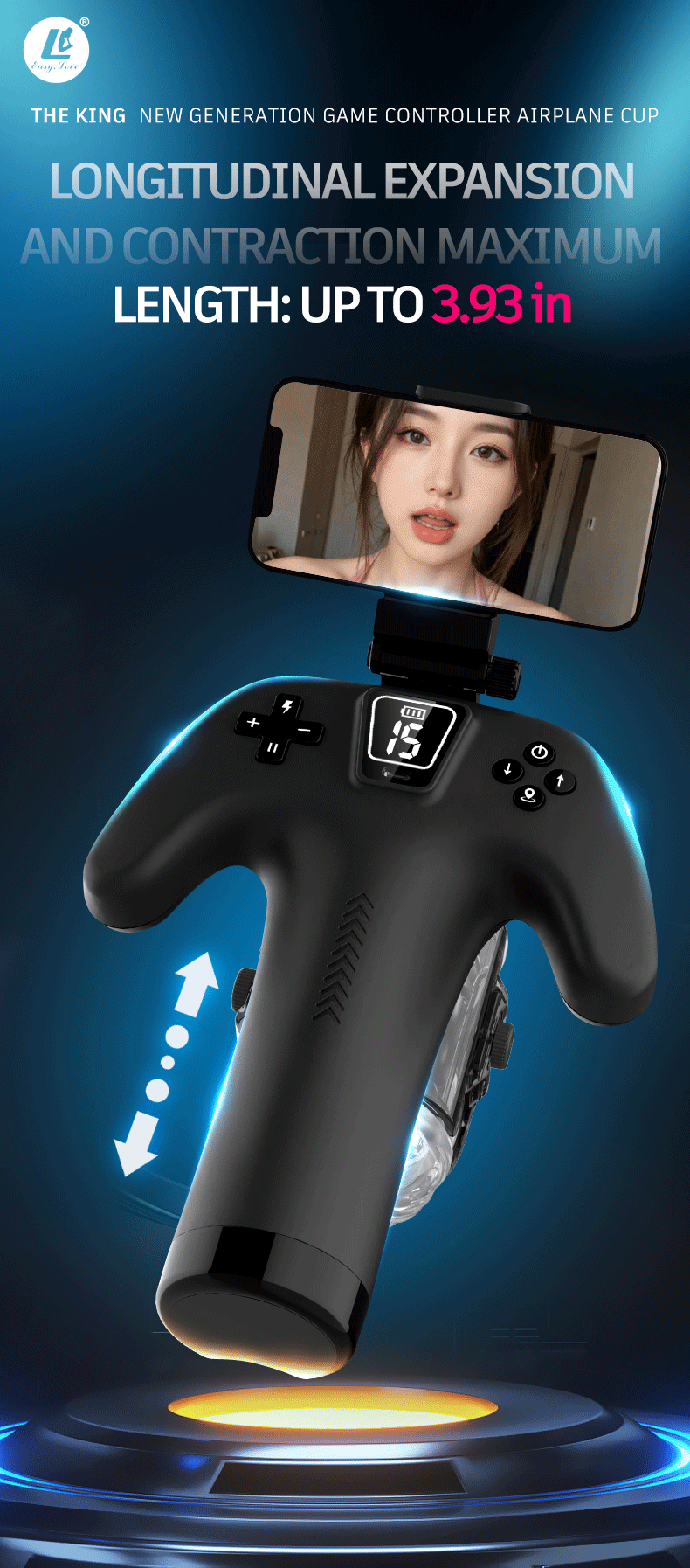 Masturbator Toyshcool Tự Động Điều Chỉnh Mạnh