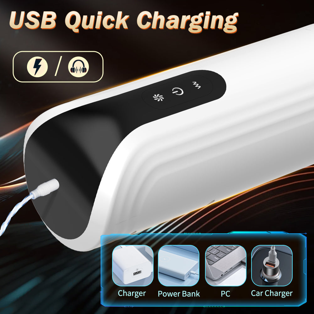 Cốc IVES Thủ Dâm Xoay Rút 7 Vòng, Rung 10 Mức Siêu Phê!