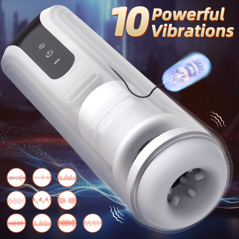 Cốc IVES Thủ Dâm Xoay Rút 7 Vòng, Rung 10 Mức Siêu Phê!