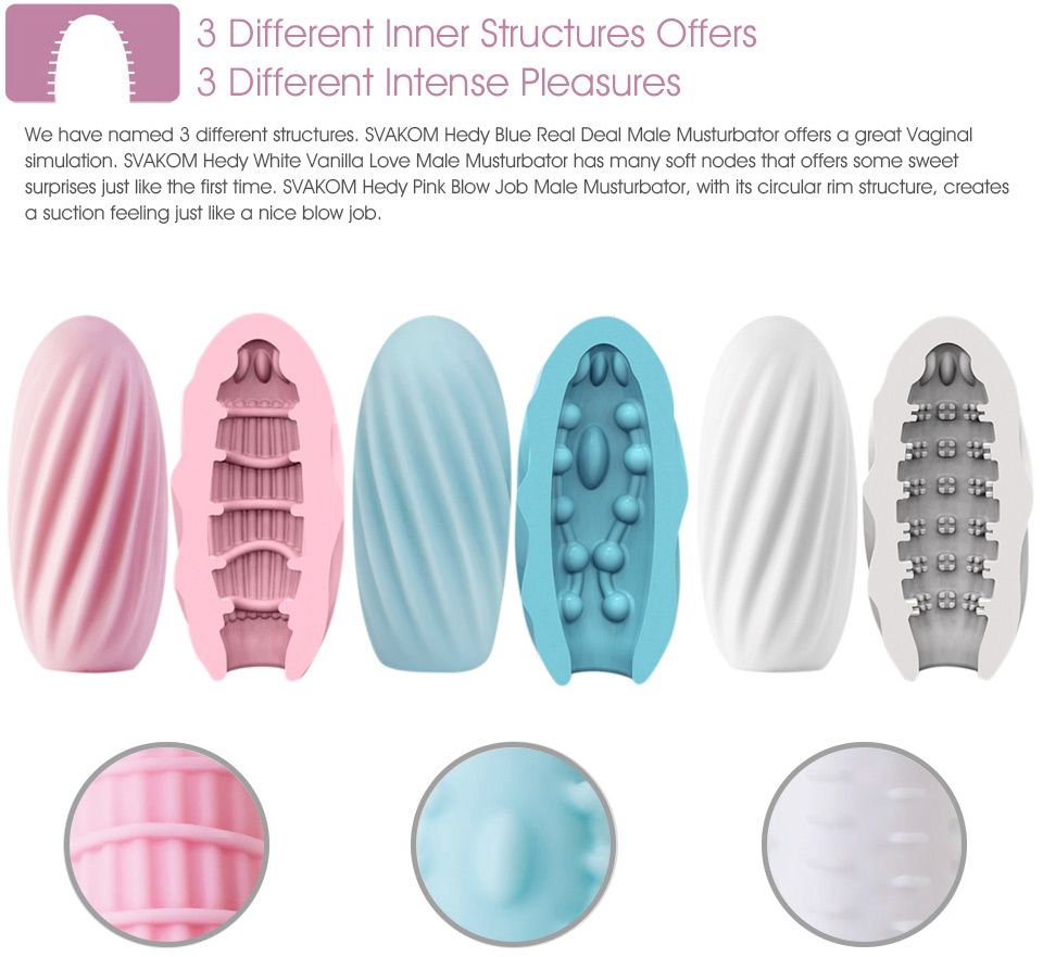 SVAKOM Hedy egg masturbator nam nhỏ gọn sướng điên