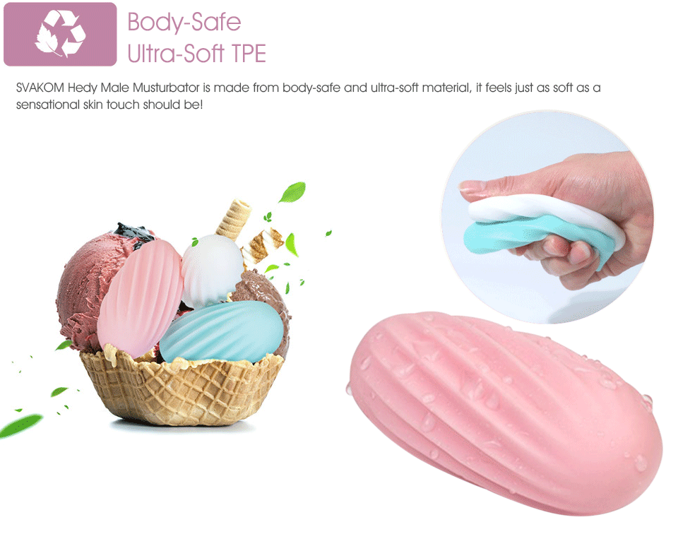 SVAKOM Hedy egg masturbator nam nhỏ gọn sướng điên