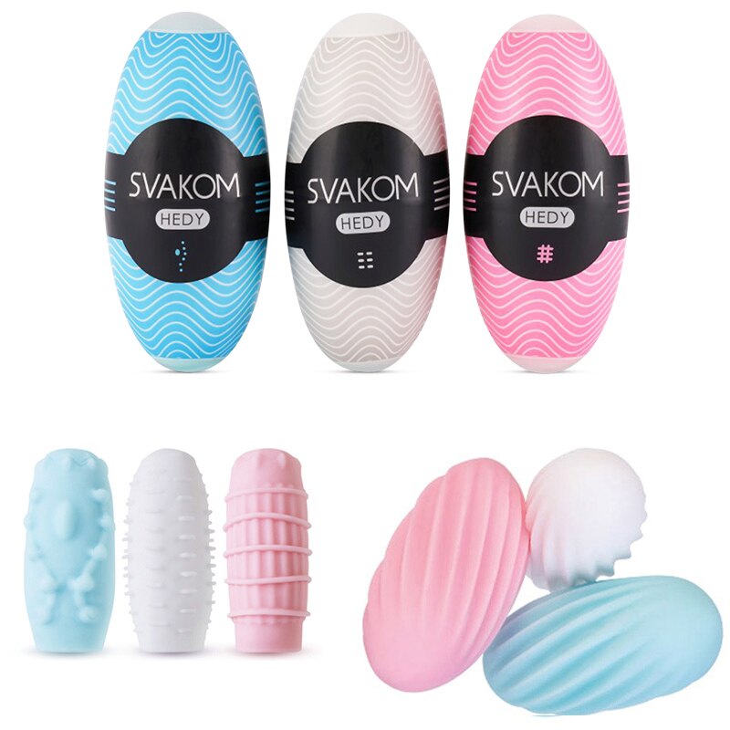 SVAKOM Hedy Egg Masturbator Nam Dễ mang Siêu sướng