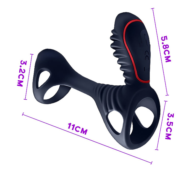Vòng Rung Adrien Lastic Gladiator Remote Siêu Mạnh Kép