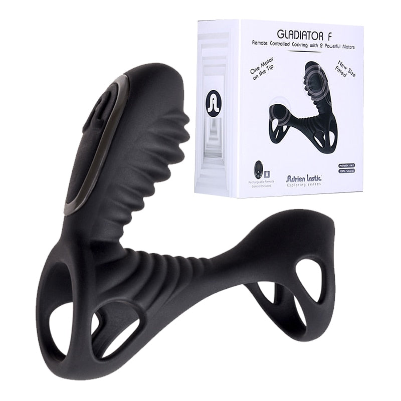 Adrien Lastic Gladiator Vòng Rung Remote Kép Mạnh Mẽ