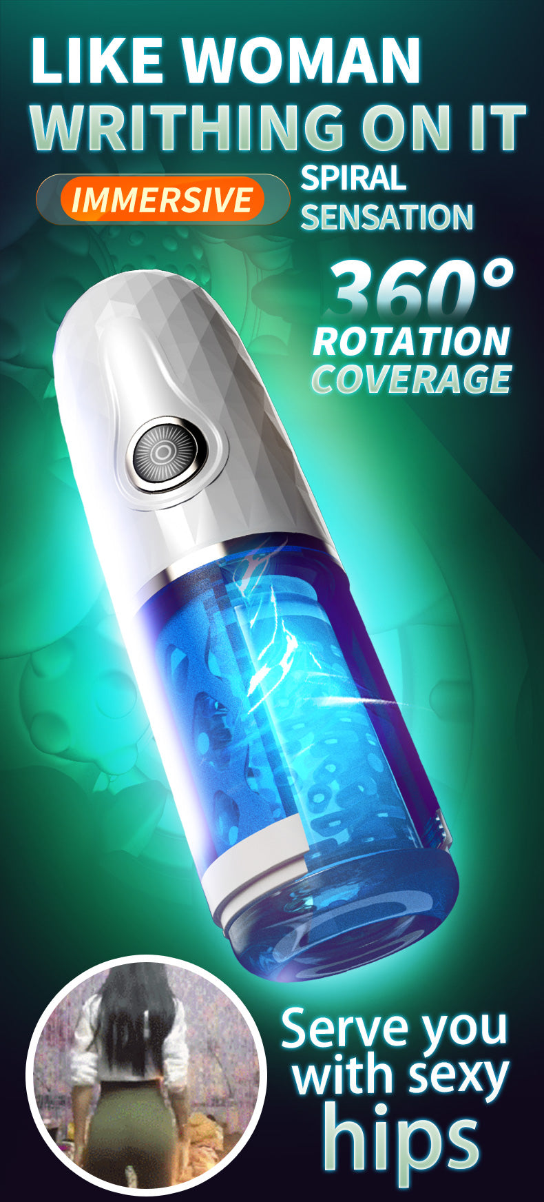 Touch Girl Masturbator Tự Động Xoay Stroke Cách Mạng