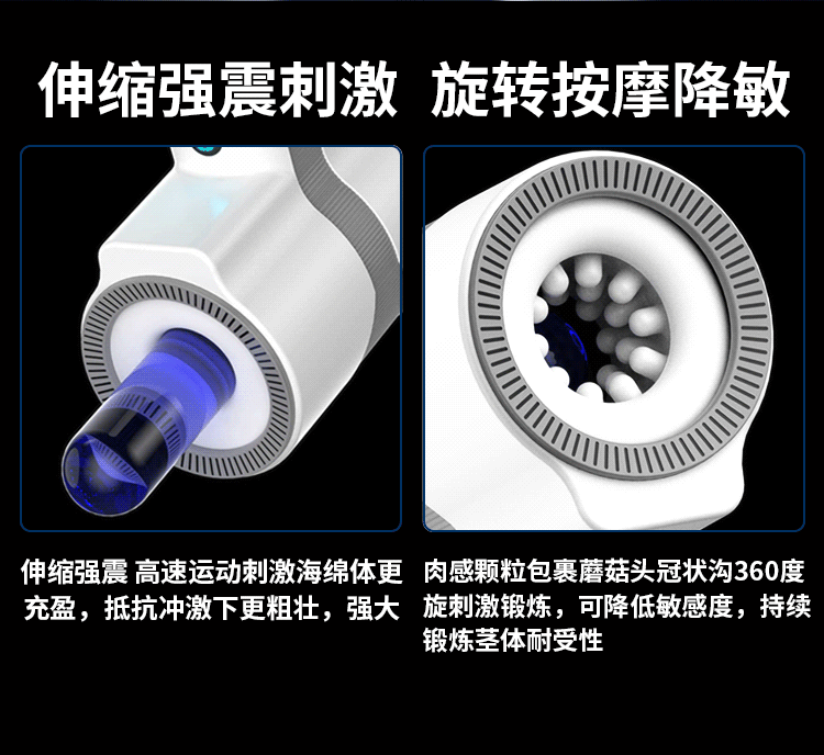 HGOD Thunder Xoay Rung Siết Nam Giới Đỉnh Cao Mạnh