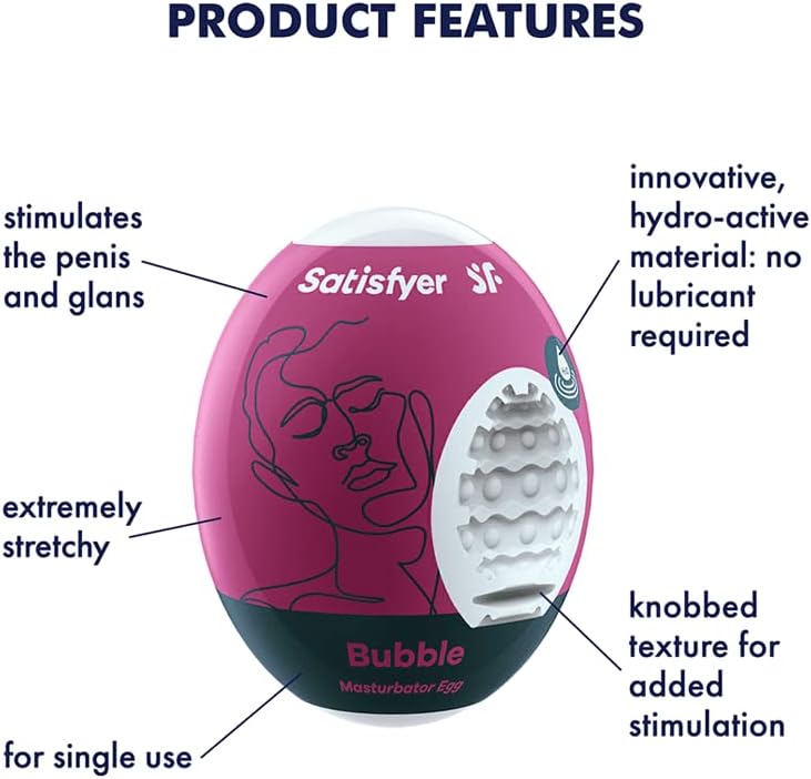 Satisfyer Egg Stroker Nam 6 Kiểu Kết Cấu