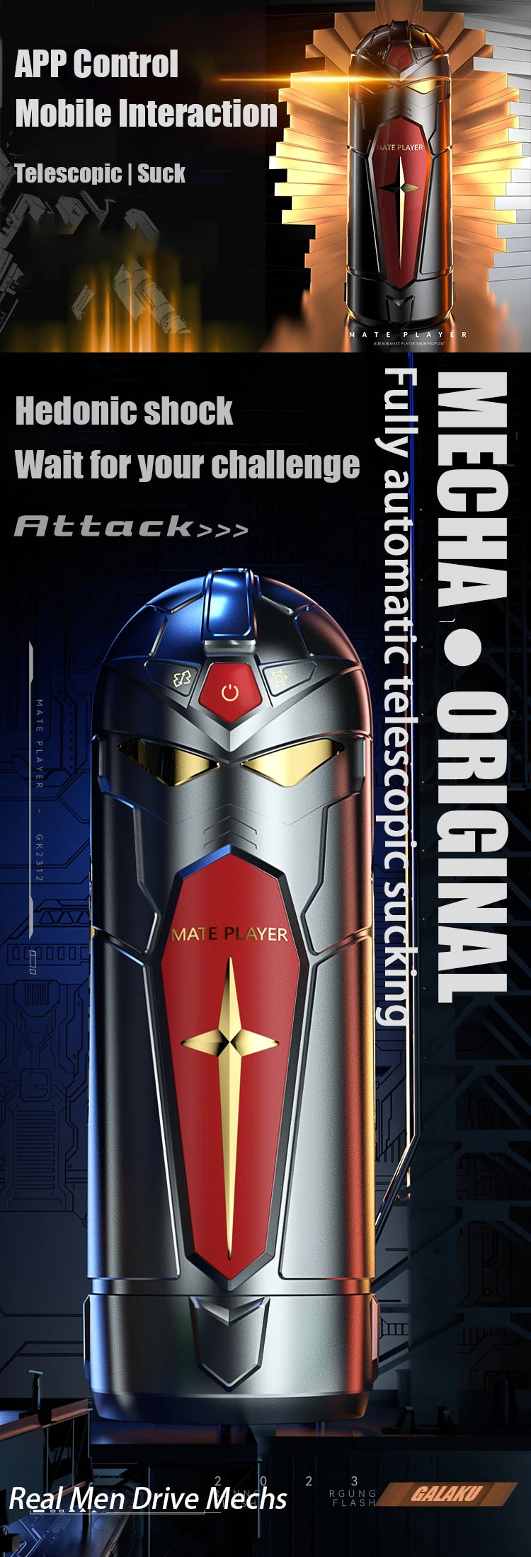 Mecha Cup GALAKU Bluetooth Rung Mút XTC Nhạc