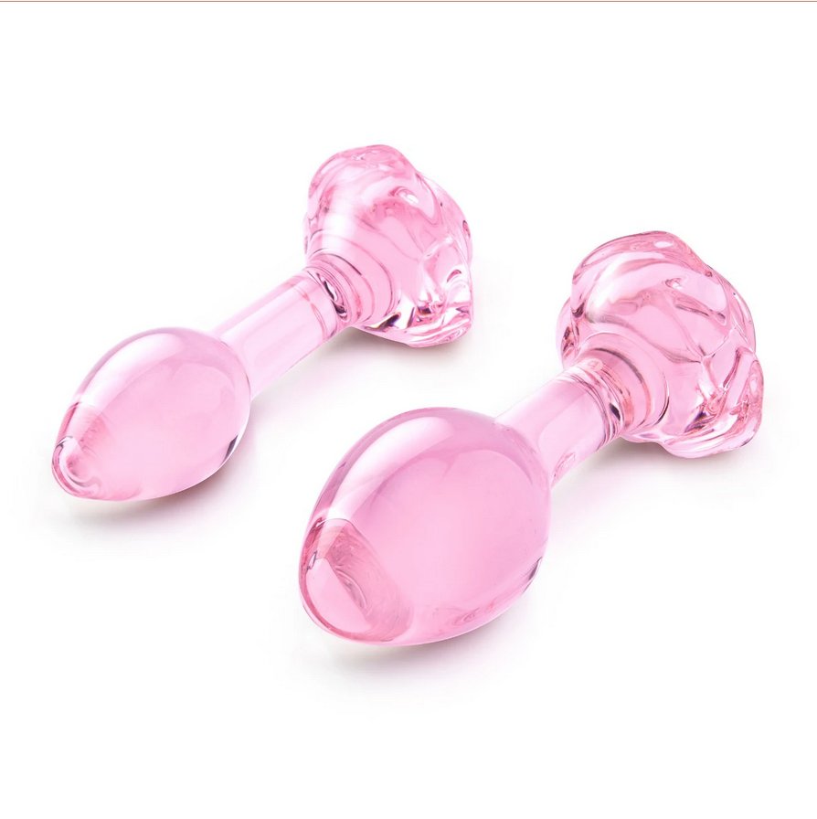 b-Vibe Pink Roses Bộ Nút Kính Hậu Môn Sang Trọng 