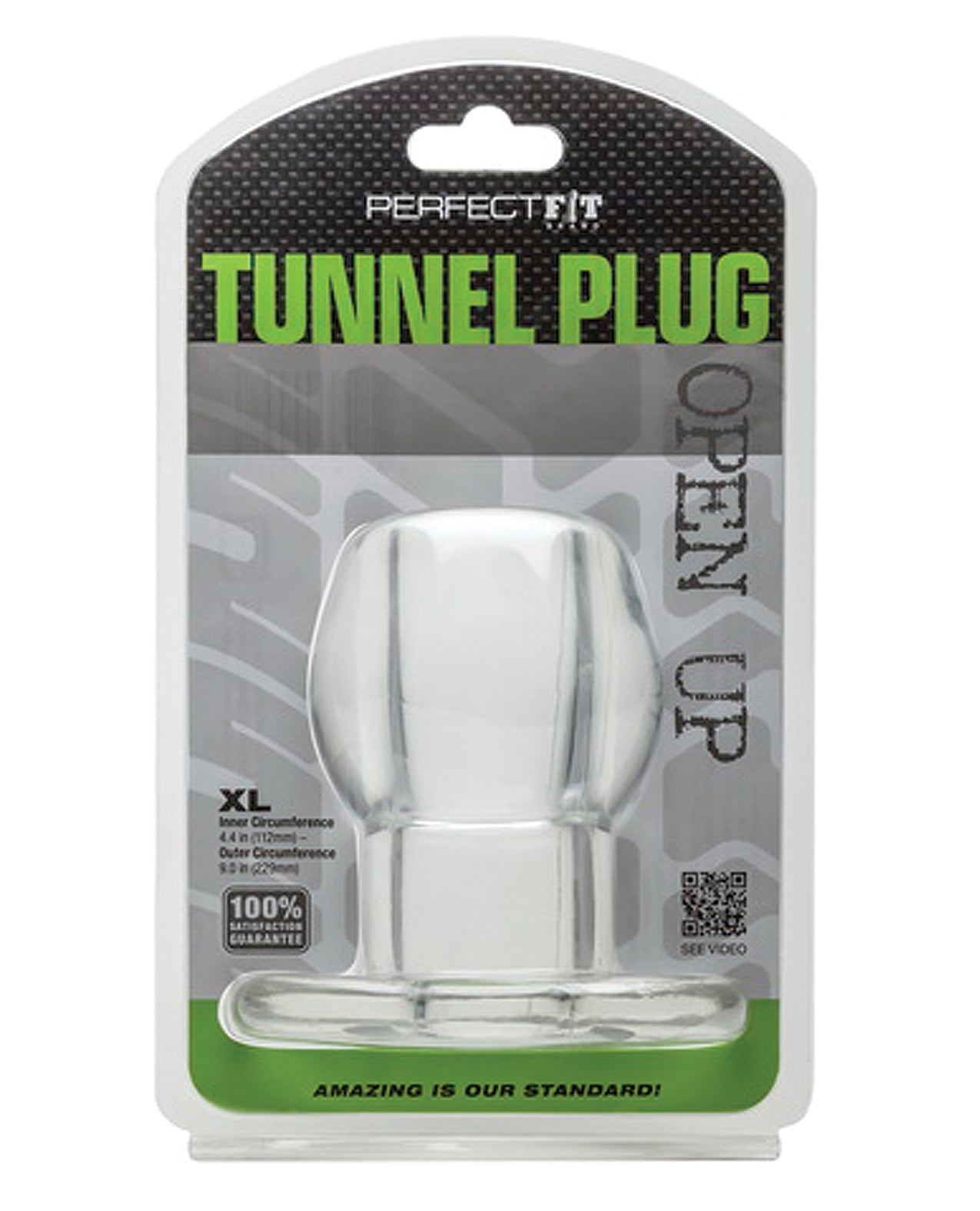 Perfect Fit Tunnel Plug XL Trong Suốt Anal Twist 