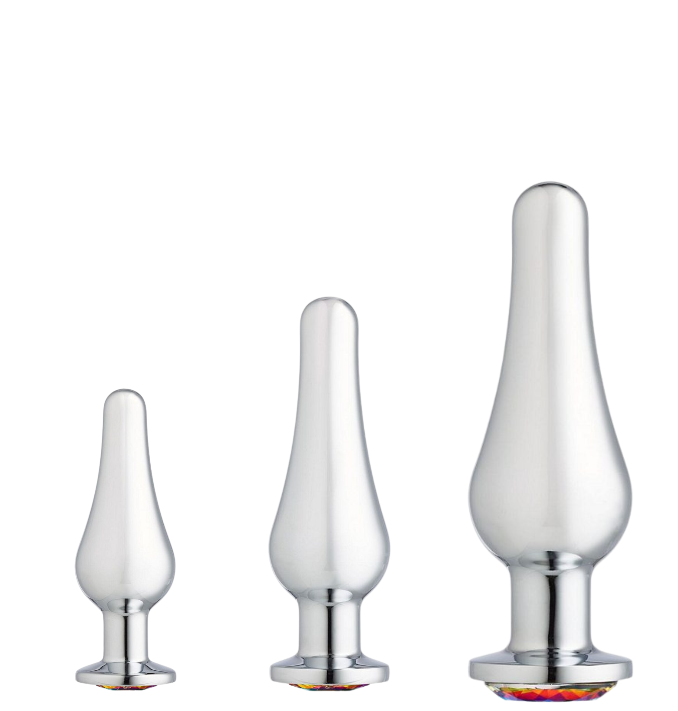Cloud 9 Anal Plug Bạc Cao Sang Lấp Lánh Khoái Lạc 