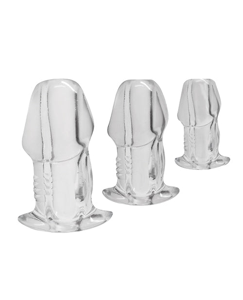 Master Series Dicked Anal Plug Set Trong Suốt Siêu Thực 