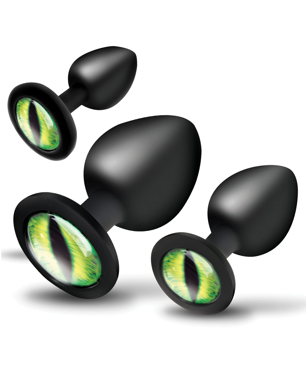 Creature Eyes Green Butt Plug Set Huấn Luyện Lớn 