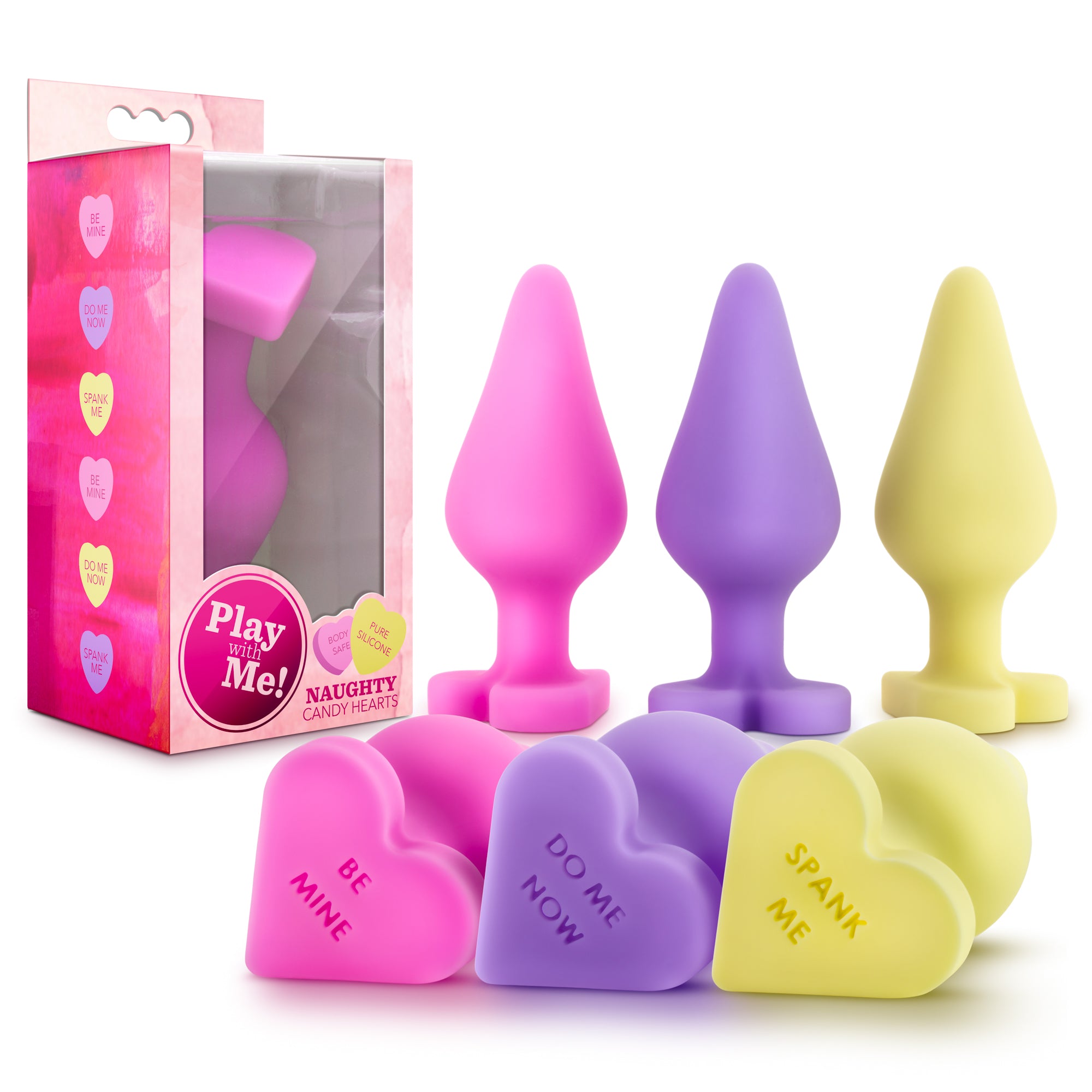 Blush Candy Hearts Nút Tin Nhắn Siêu Vui Nhộn 