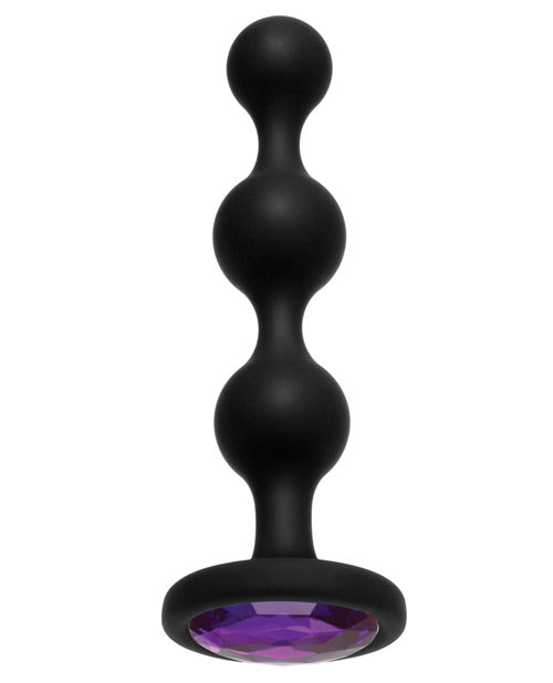 Booty Bling Beads Anal Plug Silicone Lấp Lánh Thỏa Lạc 