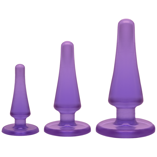 Bộ Plug Mông Crystal Jellies Khởi Đầu Siêu Mềm An Toàn 