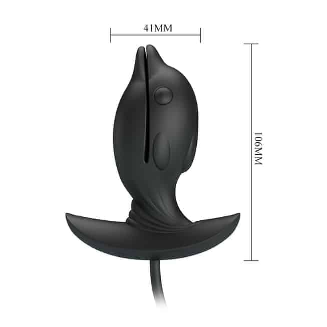 Pretty Love Hanson Plug Đen Bơm 4.1cm Rung Phồng Mạnh