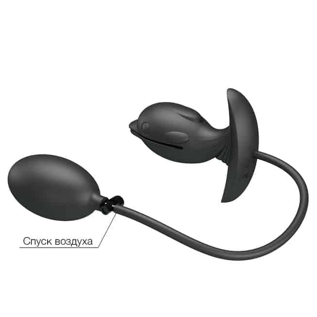 Pretty Love Hanson Plug Đen Bơm 4.1cm Rung Phồng Mạnh
